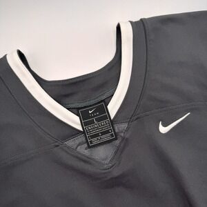 Nike Team Vapor Pro Sz Large Mens Gray Blank Practice Mesh Jersey $90 MSRP NW/oT